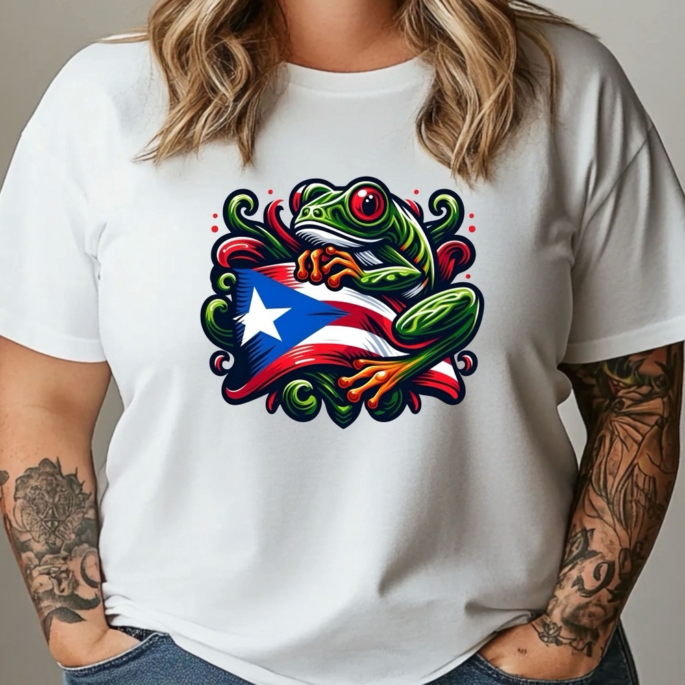 Puerto Rico Flag Graphic T-Shirt